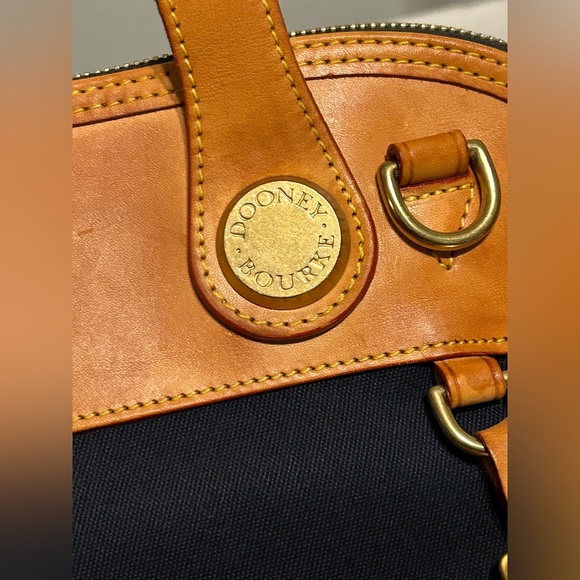 Dooney & Bourke Navy Canvas Satchel/Bag - Picture 8 of 11
